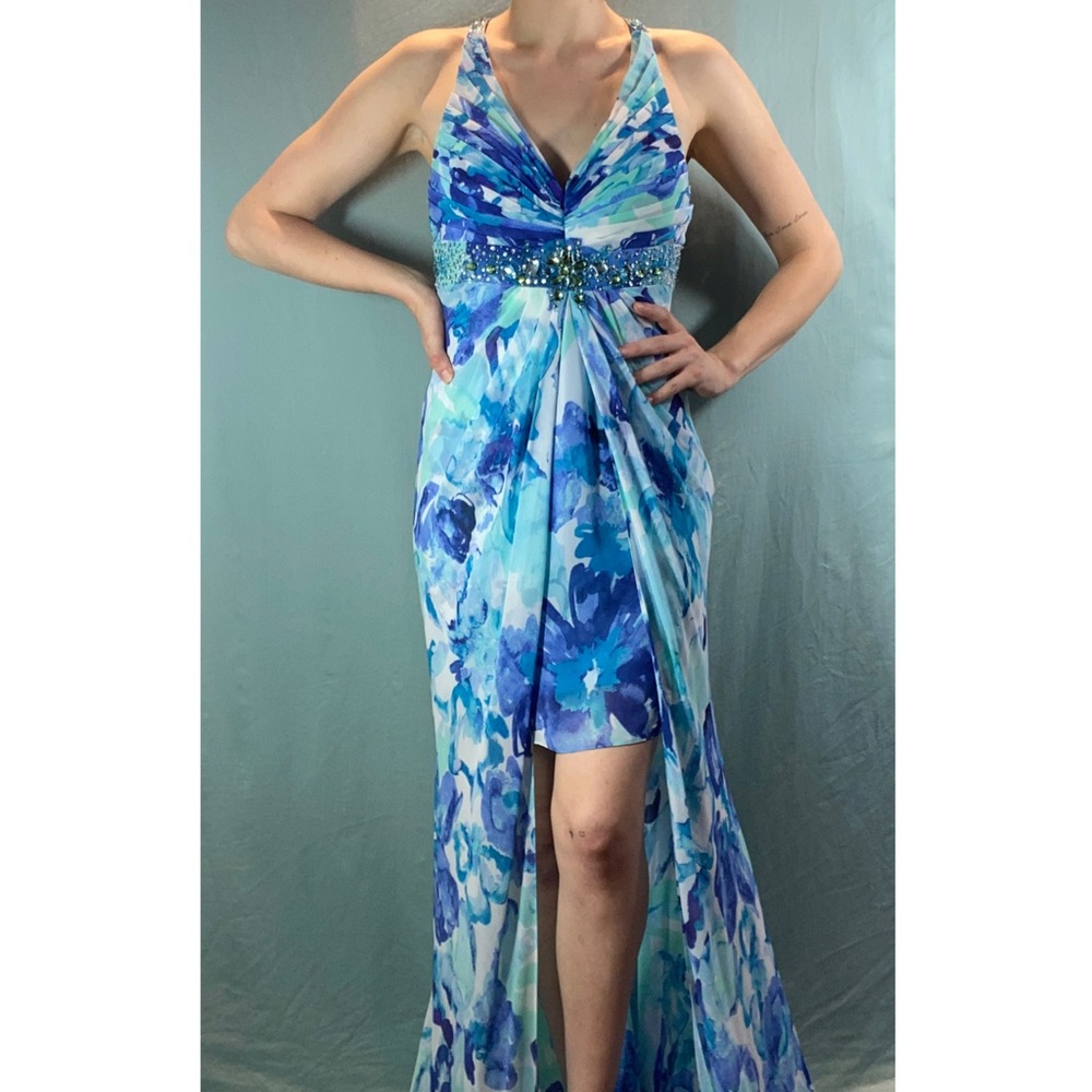 Hailey Adrianna Pappell Hi Low Floral Maxi Dress